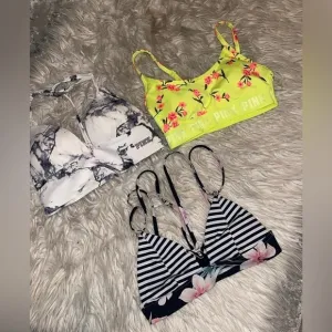 Victoria secret pink bra tops -3 tops