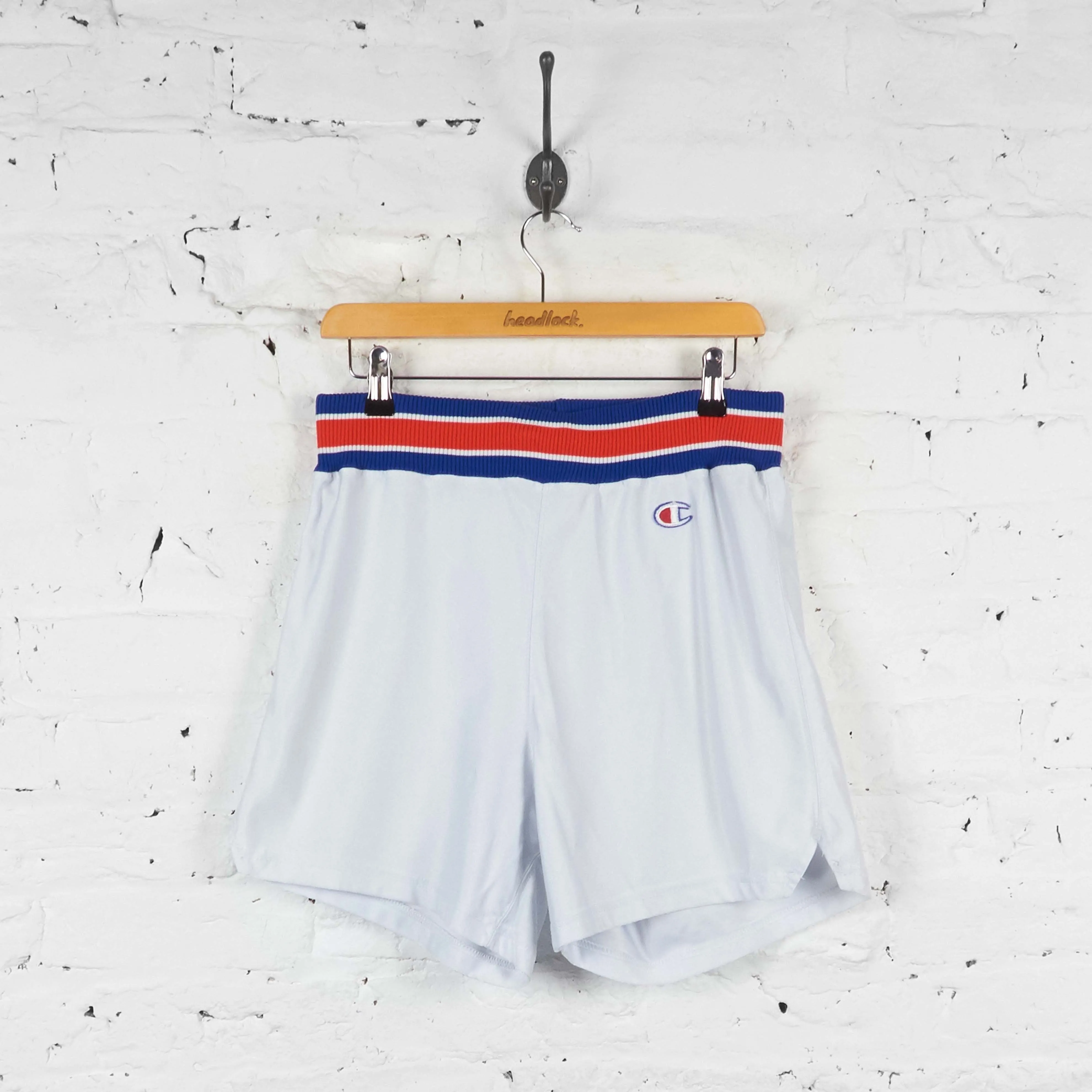 Vintage Champion Running Shorts - White - S