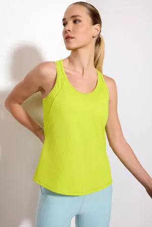 Vivid Racer Back Tank - Evening Primrose
