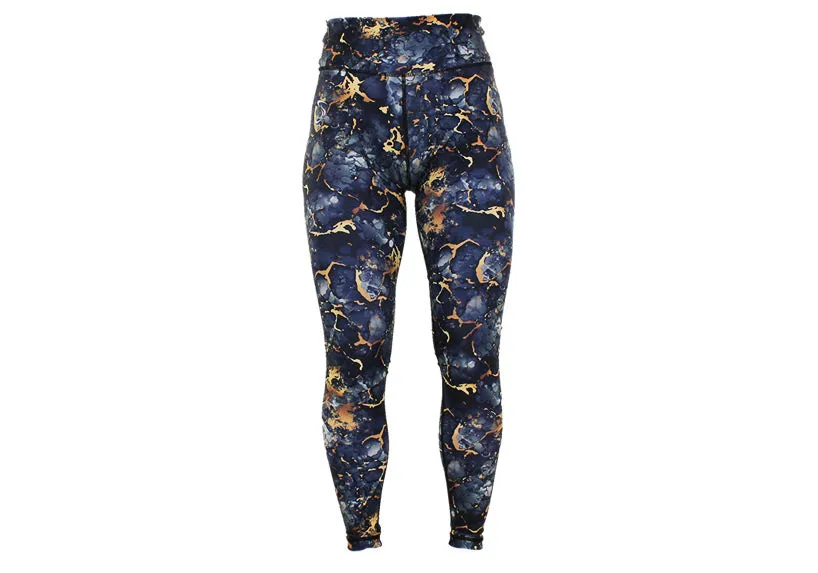 Winter Gold Rush Leggings with Pockets