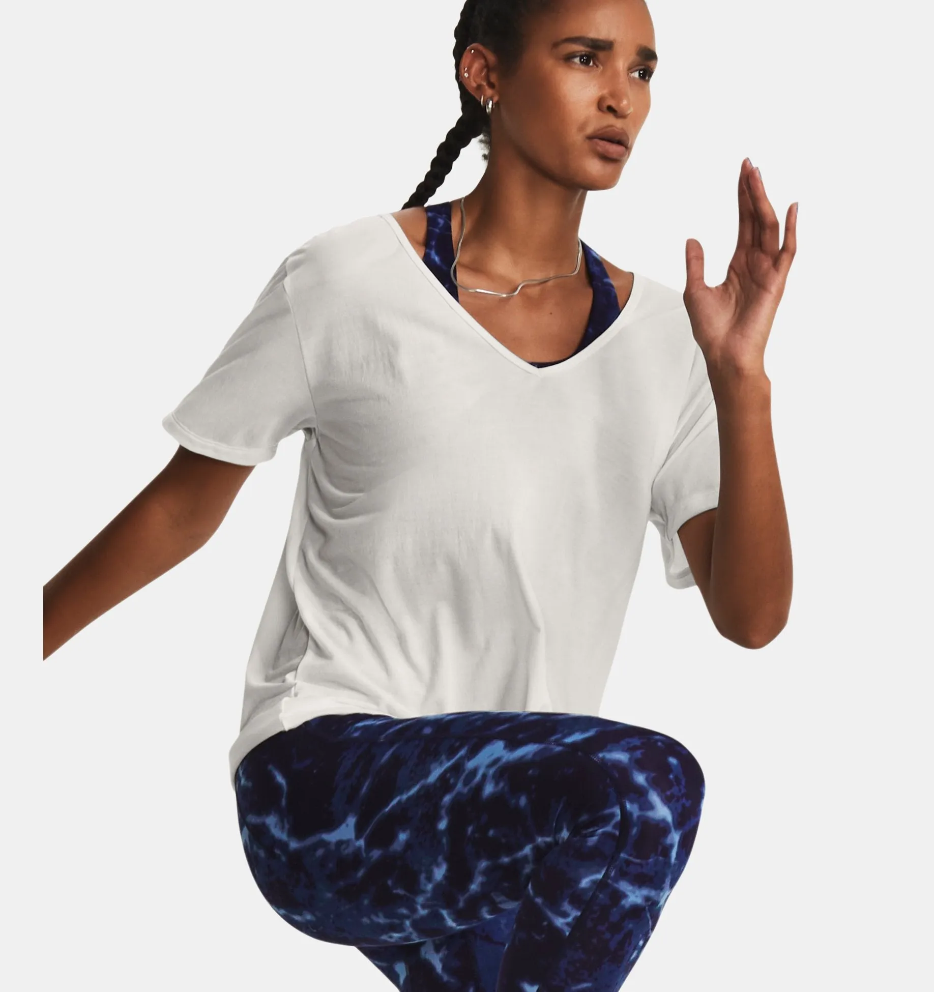 Women's Project Rock Completer Deep V T-Shirt