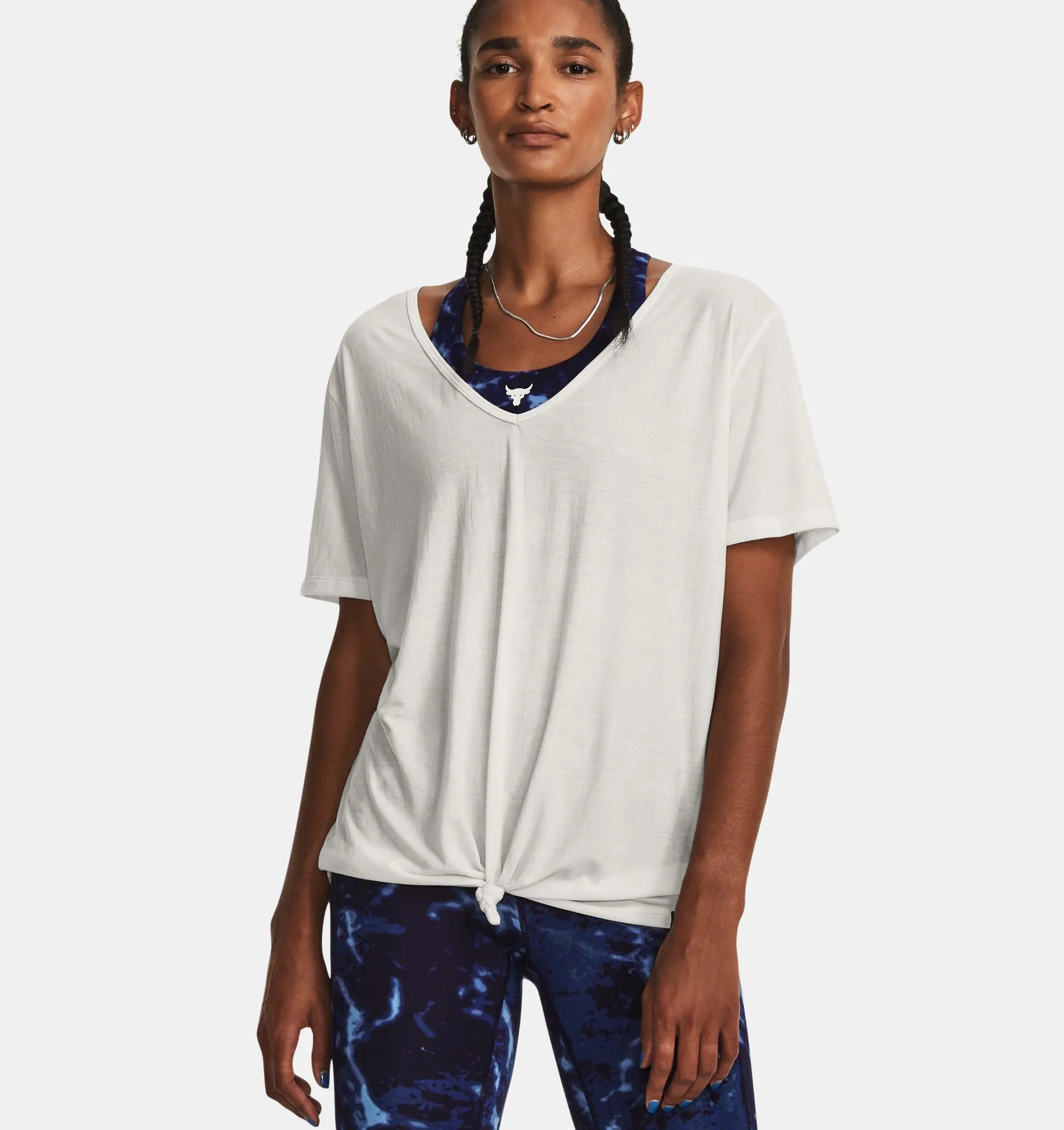 Women's Project Rock Completer Deep V T-Shirt