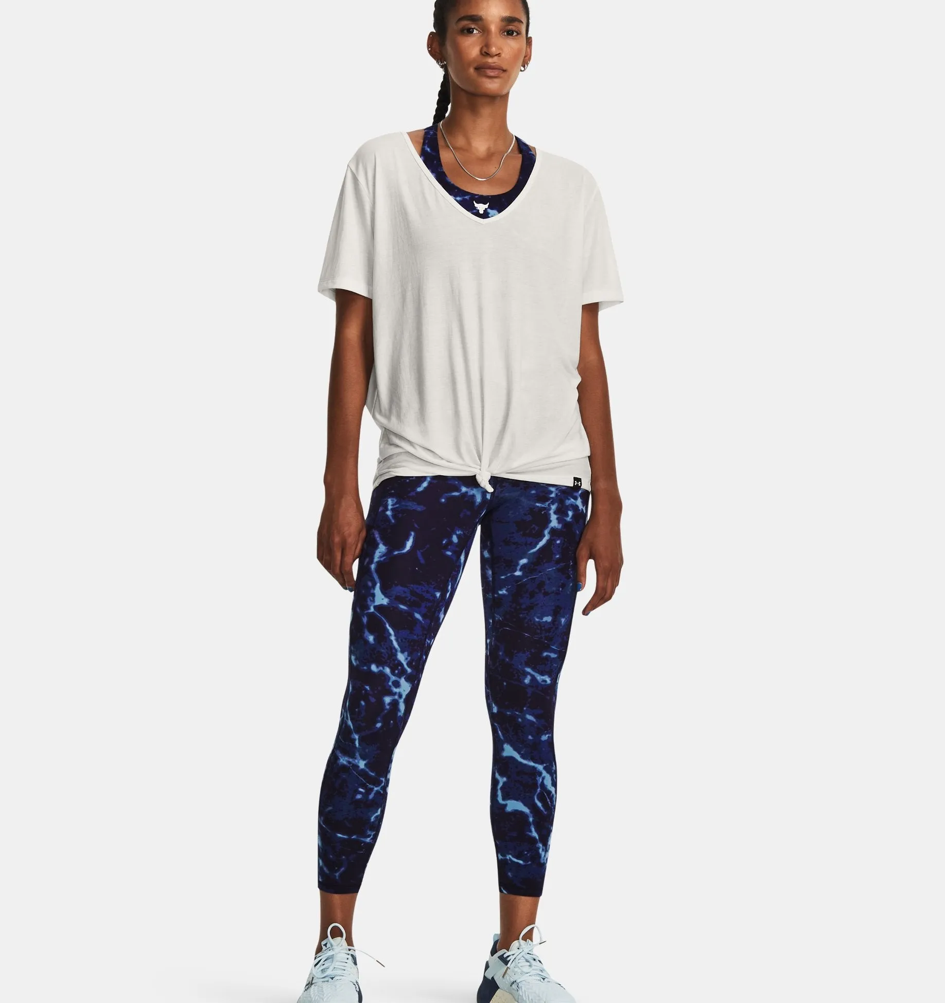Women's Project Rock Completer Deep V T-Shirt