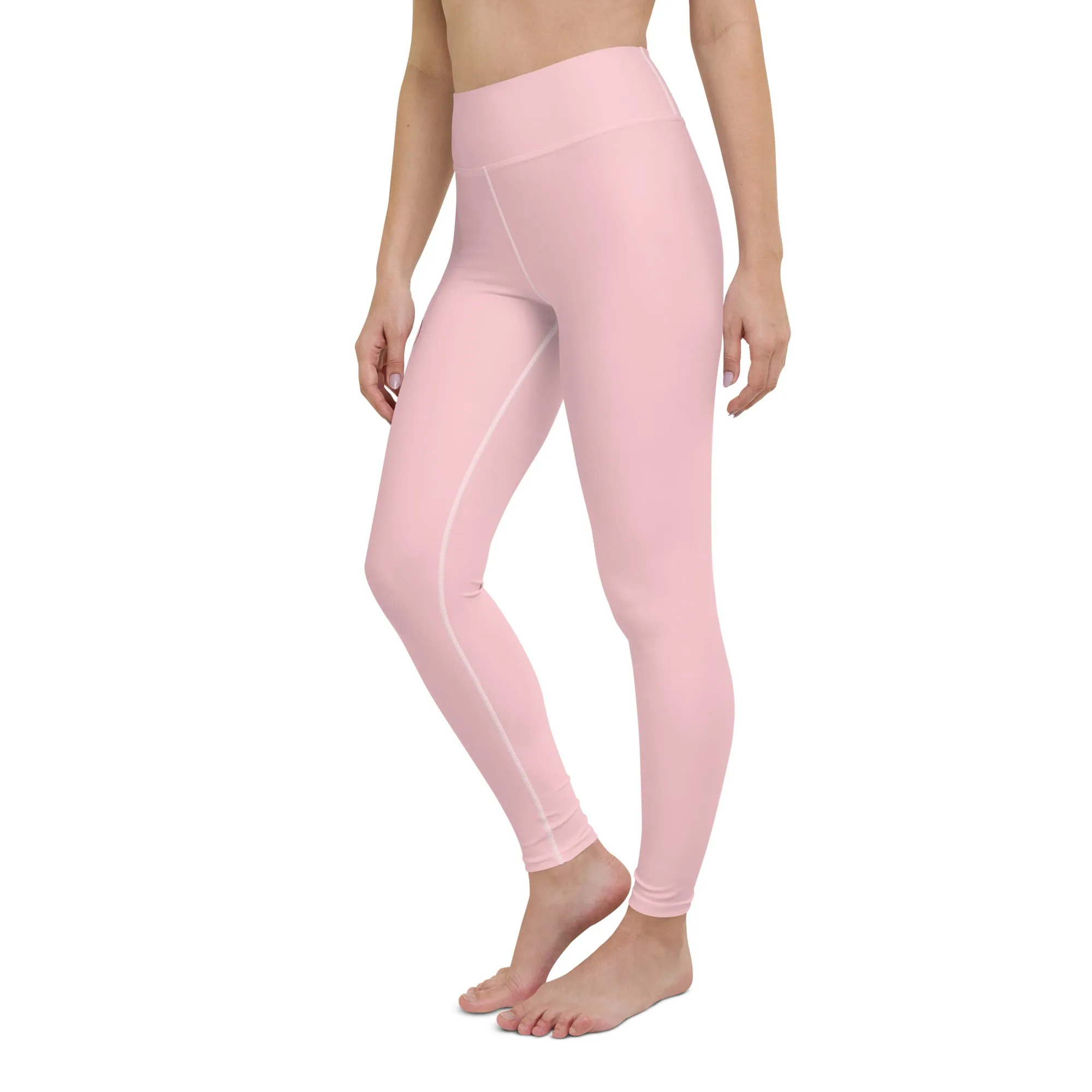 Women's Runway Girlz Yoga Leggings (Pink/Maroon)