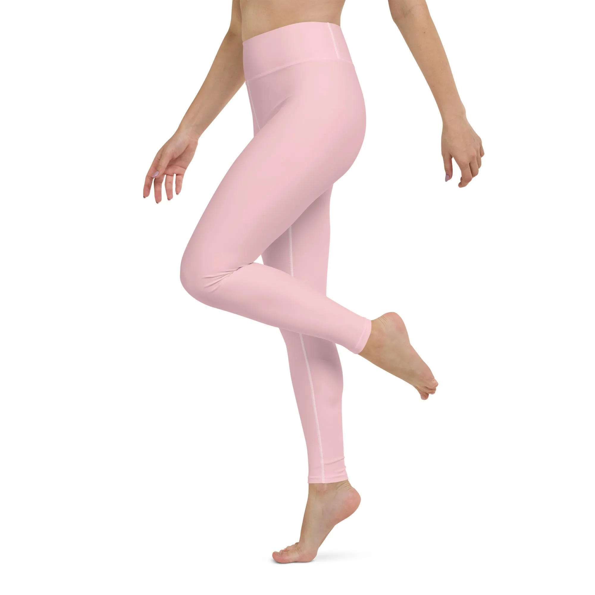 Women's Runway Girlz Yoga Leggings (Pink/Maroon)