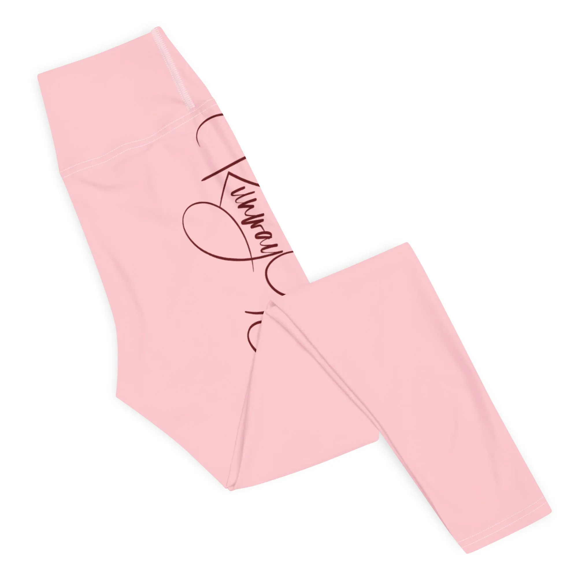 Women's Runway Girlz Yoga Leggings (Pink/Maroon)