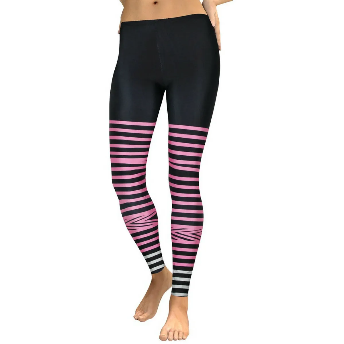 Women's Yoga Leggings - Ribbon Leg
