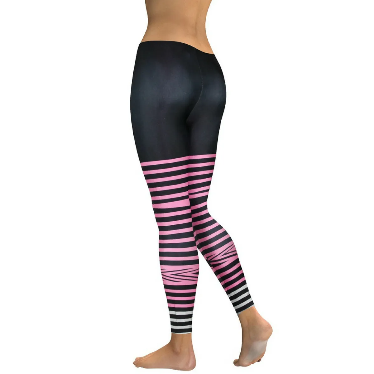 Women's Yoga Leggings - Ribbon Leg