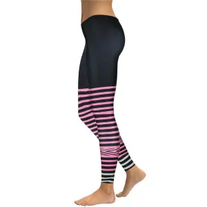 Women's Yoga Leggings - Ribbon Leg