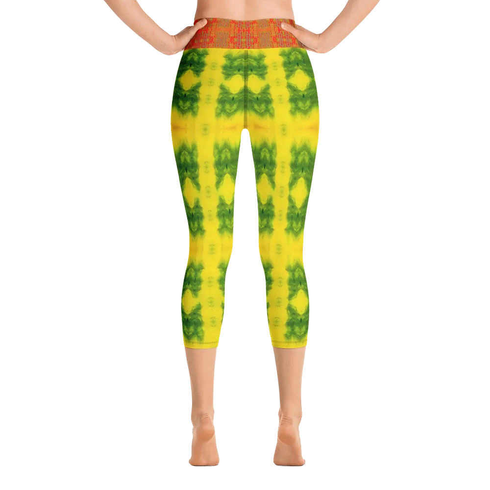 Yoga Capri Leggings (Her/Muliebris) RJSTH@Fabric#1 RJSTHS2021 RJS