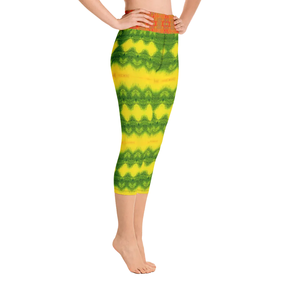 Yoga Capri Leggings (Her/Muliebris) RJSTH@Fabric#1 RJSTHS2021 RJS