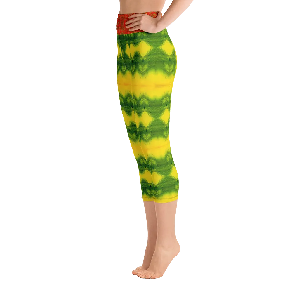 Yoga Capri Leggings (Her/Muliebris) RJSTH@Fabric#1 RJSTHS2021 RJS