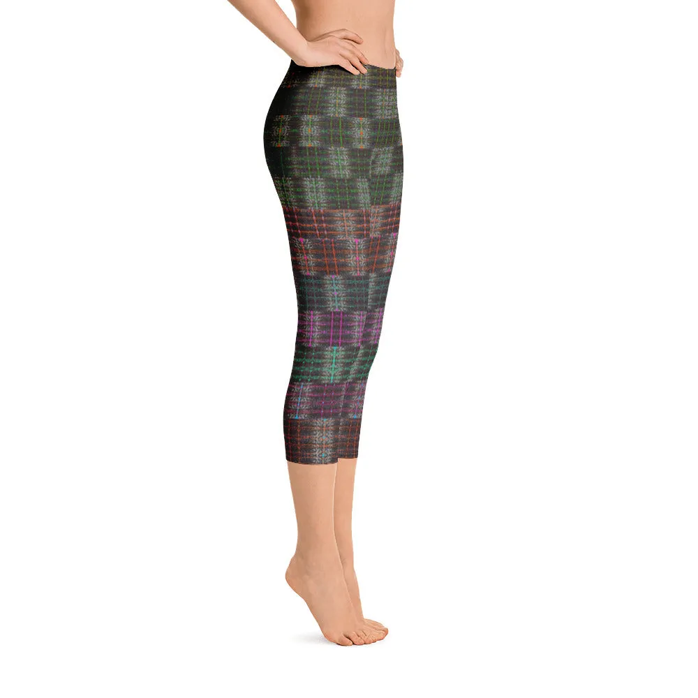 Yoga Capri Leggings (Her/Muliebris)(Tree Link Pride Stripes) RJSTHs2022 RJS