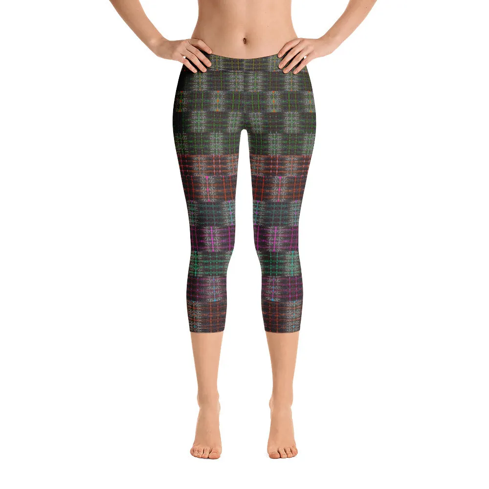 Yoga Capri Leggings (Her/Muliebris)(Tree Link Pride Stripes) RJSTHs2022 RJS