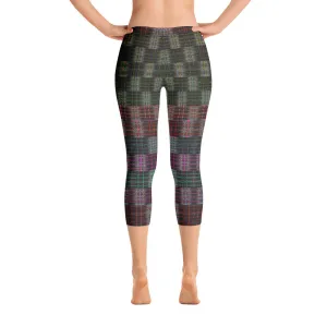 Yoga Capri Leggings (Her/Muliebris)(Tree Link Pride Stripes) RJSTHs2022 RJS