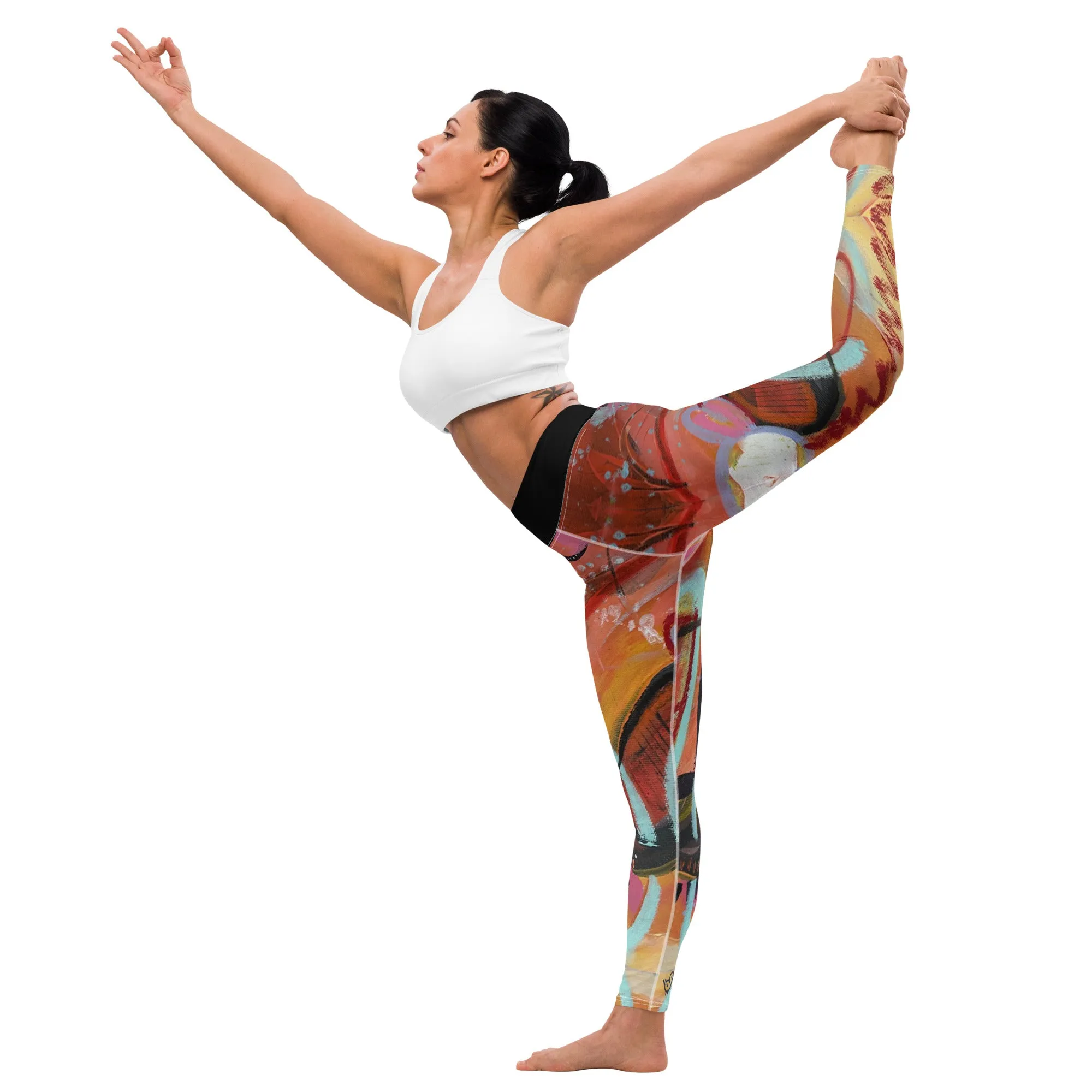 Yoga Leggings "Circles in the Sand"