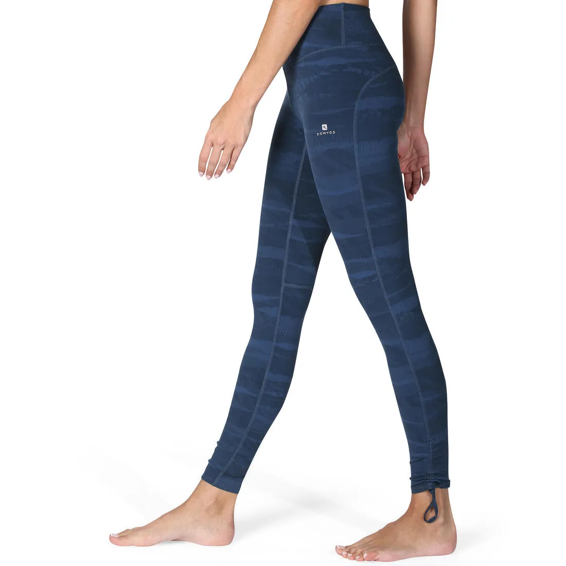 Yoga  Women's Slim-Fit Leggings - Printed Dark Blue