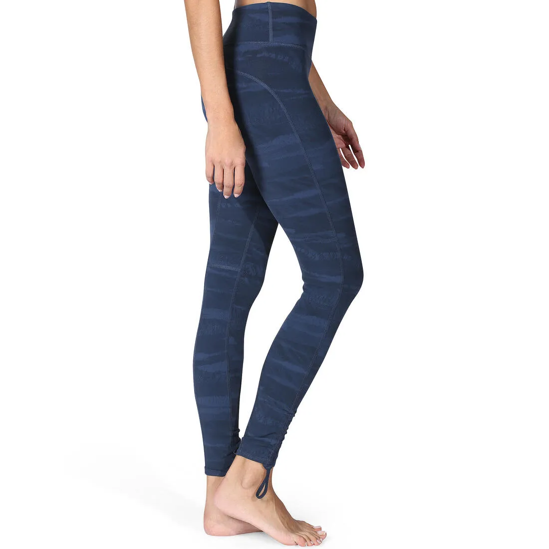 Yoga  Women's Slim-Fit Leggings - Printed Dark Blue