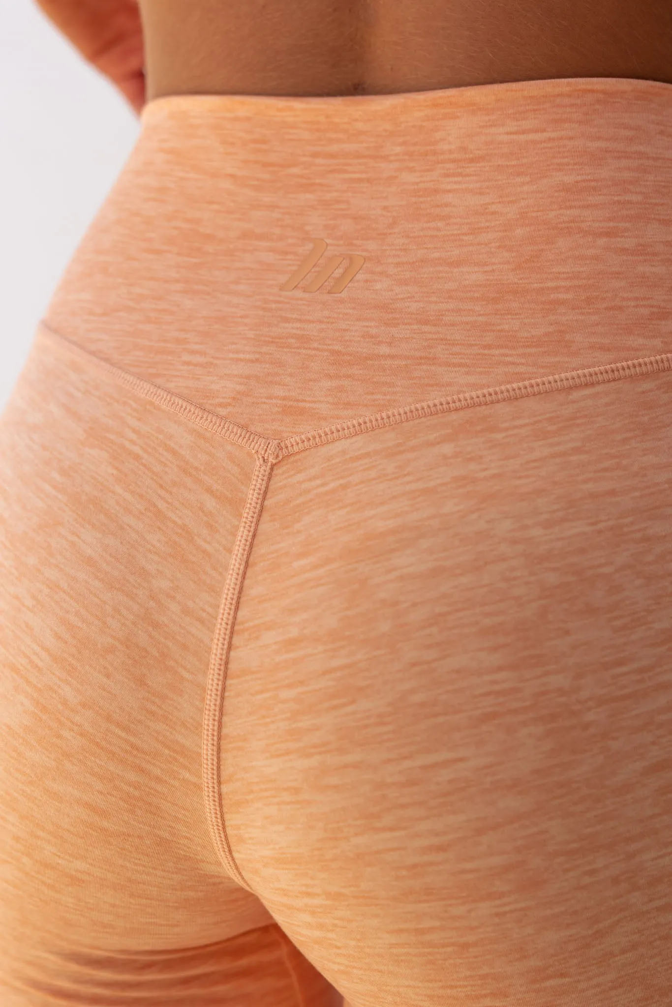 Zero Rise Everyday Ankle Length Leggings - Apricot Marl